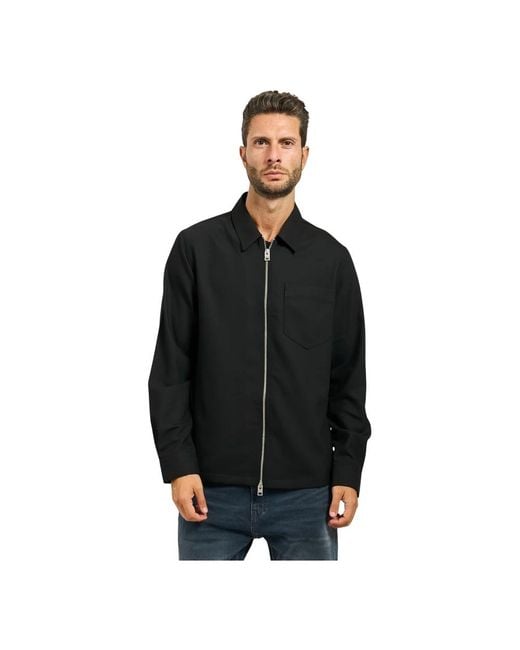 HUGO Schwarzes Slim Fit Stretch Twill Hemd in Black für Herren