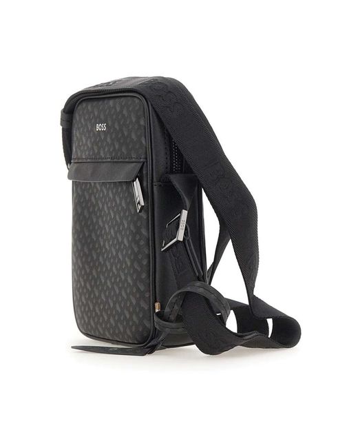 HUGO Black Cross Body Bags for men
