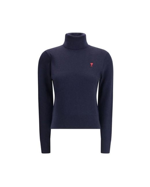 AMI Turtlenecks in het Blue
