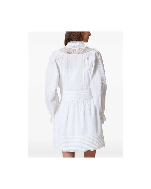 Twinset White Short Dresses