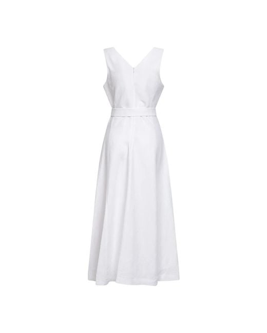 Blanca Vita White Midi Dresses