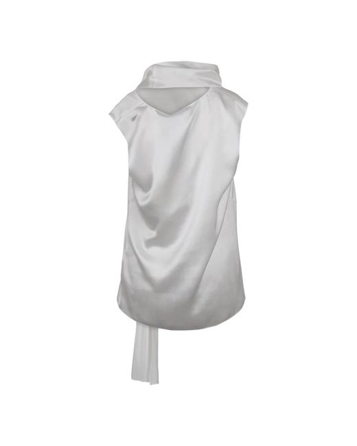 Max Mara Gray Sleeveless Tops