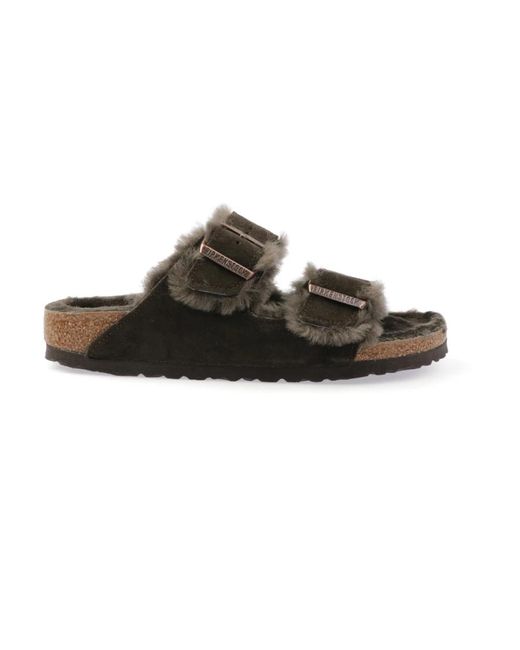 Birkenstock Brown Sliders