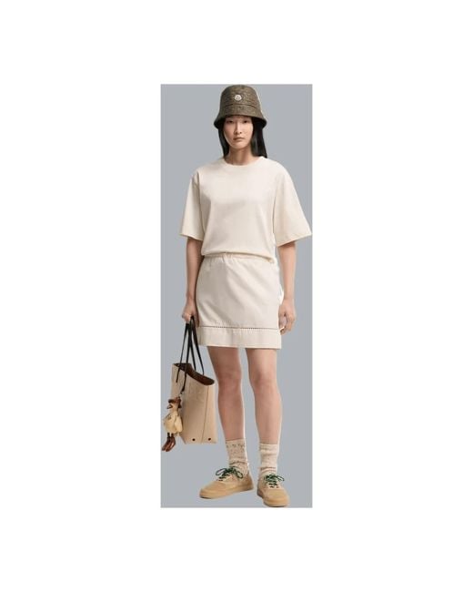 Moncler Natural Short Dresses
