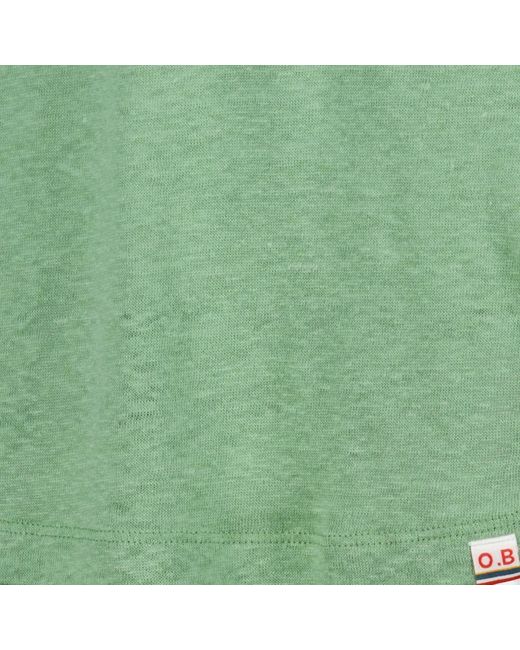 Orlebar Brown Kurzarm leinen t-shirt in Green für Herren