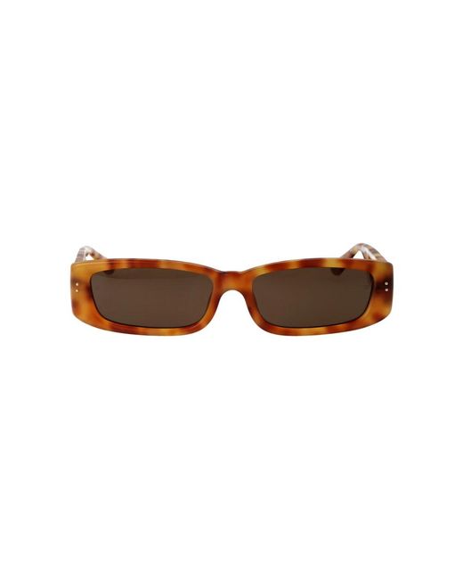 Linda Farrow Brown Sunglasses