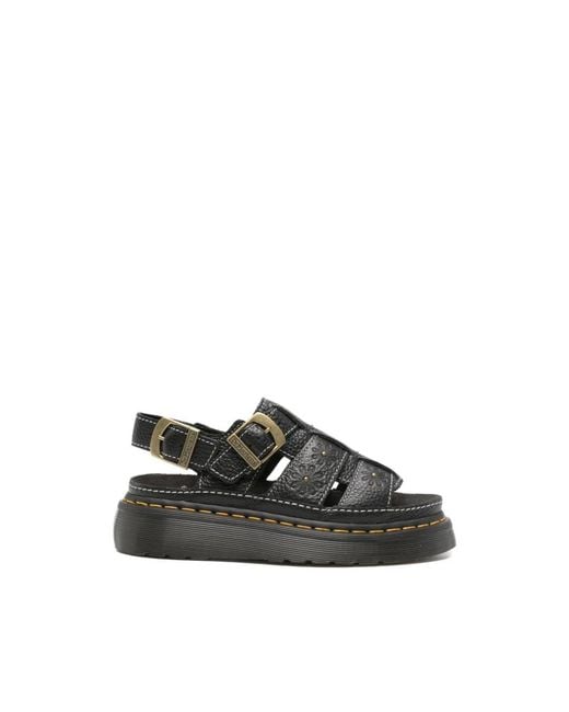 Dr. Martens Black Flat Sandals