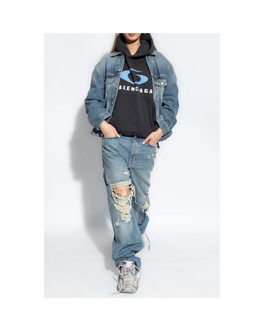 Denim Jackets Balenciaga de color Blue