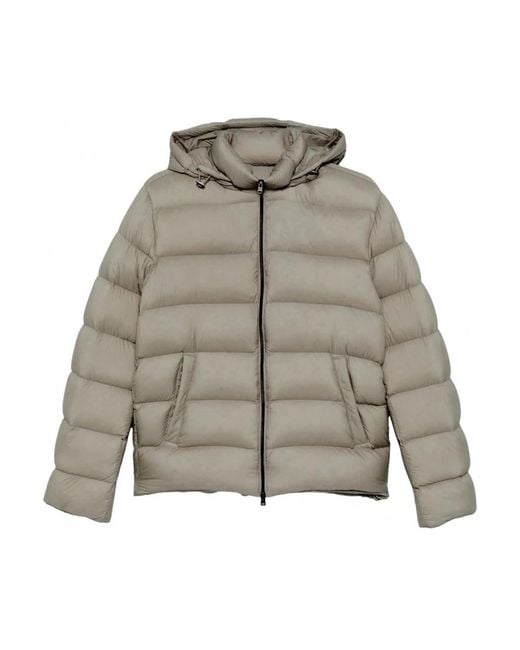 Herno Gray Down Jackets for men