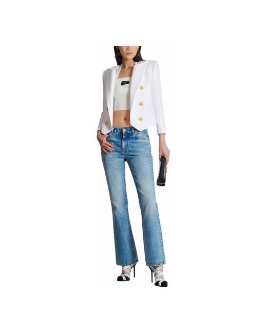 Balmain White Blazers
