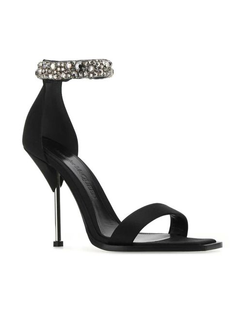 Alexander McQueen Black High Heel Sandals