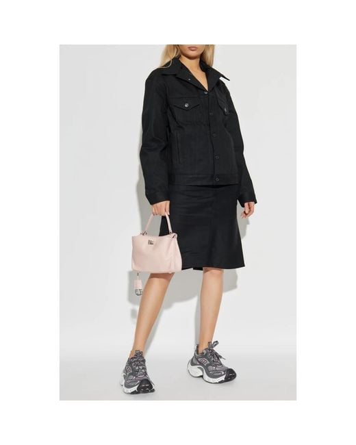 Balenciaga Black Denim Skirts