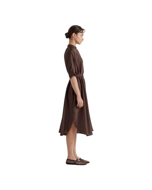 MEIMEIJ Brown Shirt Dresses
