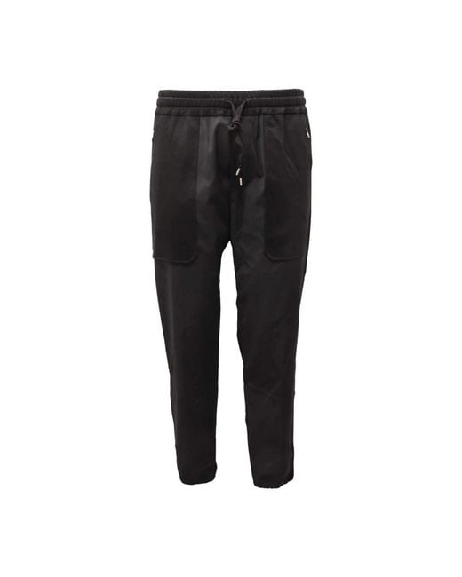 Paolo Pecora Black Sweatpants for men