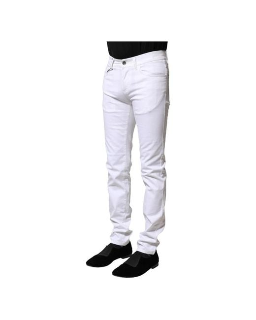 Dolce & Gabbana Blue Slim-Fit Jeans for men