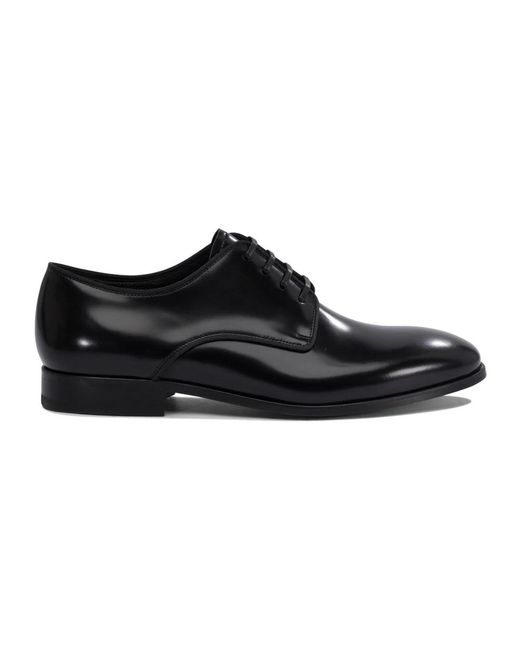Fabi Zwarte Leren Veterschoenen in het Black voor heren