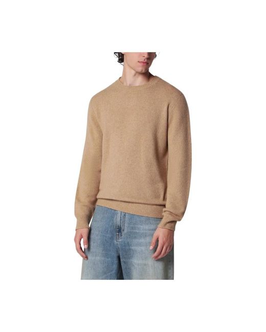 Roberto Collina Natural Round-Neck Knitwear for men