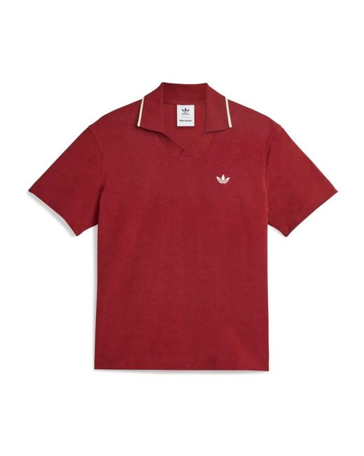 Adidas Fitness ,Rood ,Rode Terry W Polo Shirt in het Red