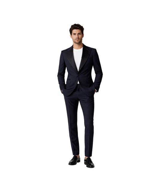 Franzese Collection Black Single Breasted Suits for men
