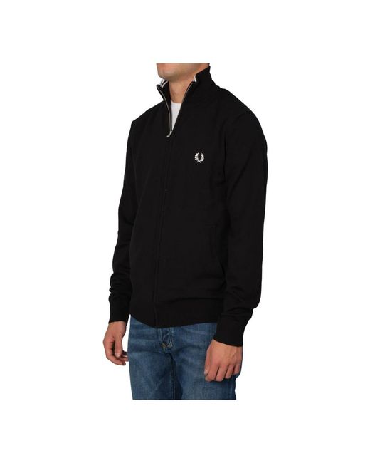 Zip-Throughs Fred Perry pour homme en coloris Black