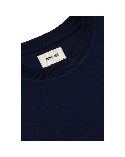 Autry Blaues baumwoll-t-shirt und polo in Blue für Herren