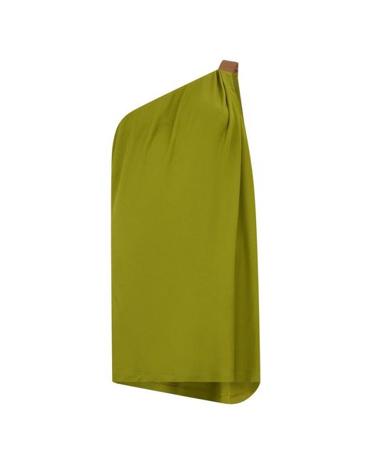 Alberta Ferretti Green Sleeveless Tops