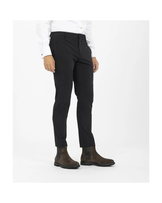 PT Torino Black Suit Trousers for men