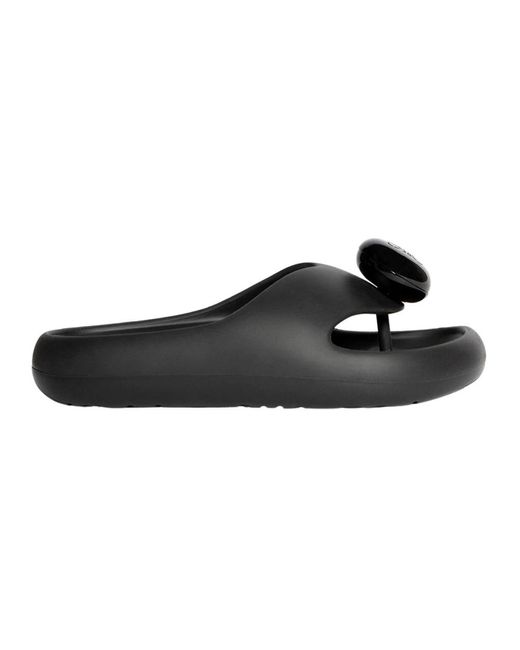 Sandalias ergonómicas bubble thong slide Loewe de color Black