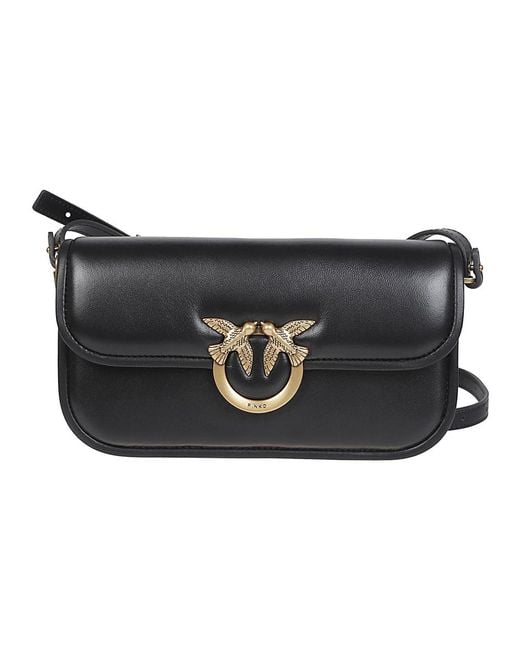 Pinko Love Box Baguette in het Black