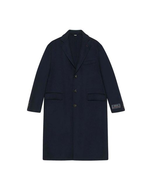 Gucci Blue Single-Breasted Coats for men