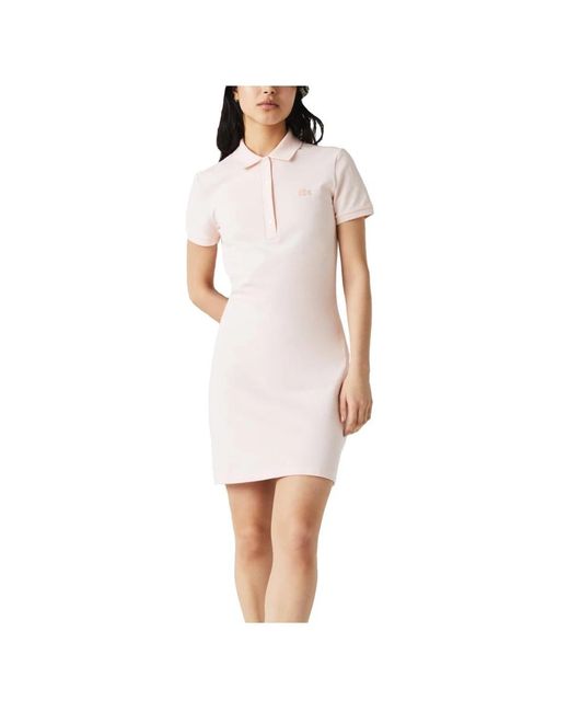 Lacoste Pink Short Dresses