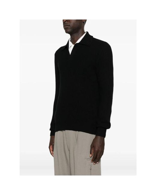 V-Neck Knitwear Tagliatore de hombre de color Black