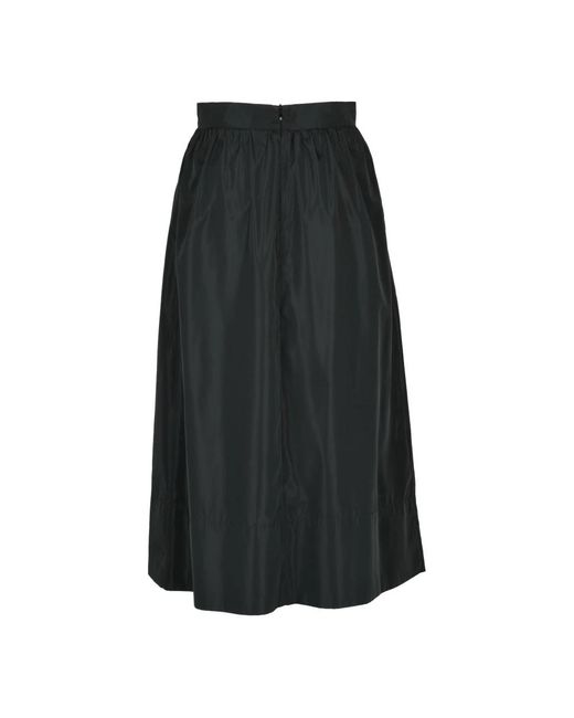 Midi Skirts Kaos de color Black