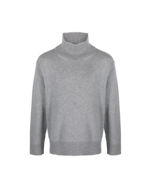 Laneus Truien & Vesten ,Grijs ,Wol Grijze Wollen Blend Rolkraag Coltrui in het Gray voor heren