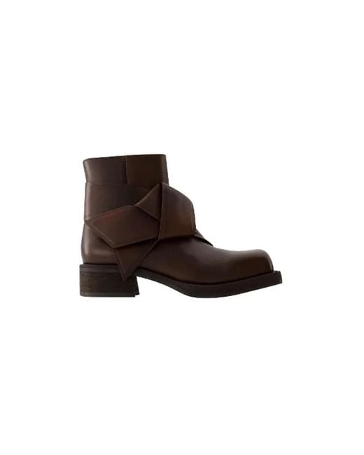 Acne Brown Ankle Boots