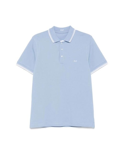 Fay Blue Polo Shirts for men