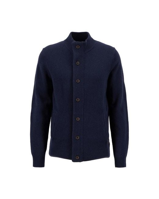 Cardigans Barbour de hombre de color Blue