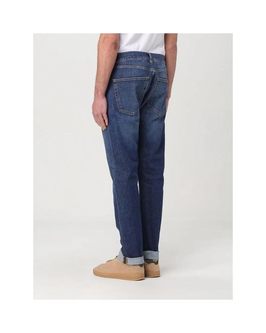 Dondup Blue Straight Fit Jeans for men