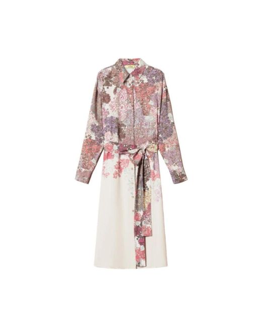Twinset Pink Shirt Dresses