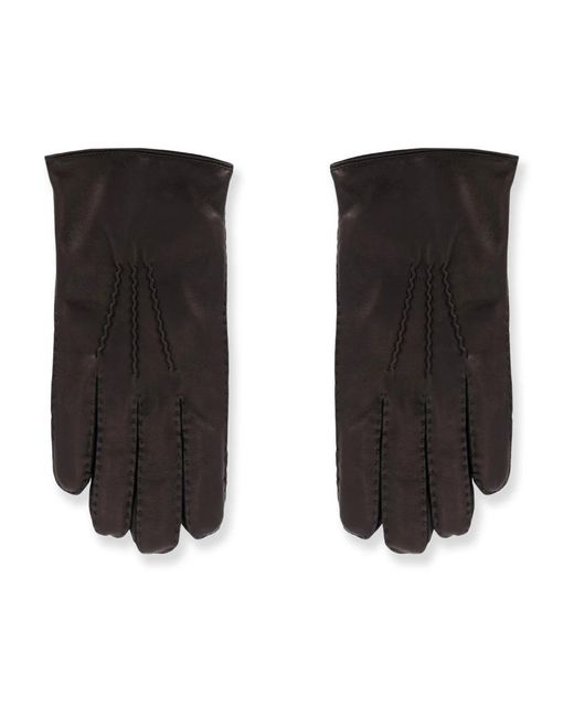 Orciani Genähte Handschuhe in Black für Herren