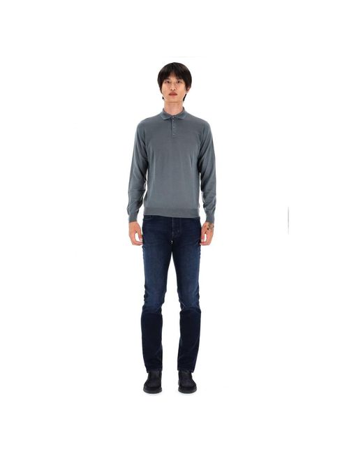 Drumohr Blue Polo Shirts for men