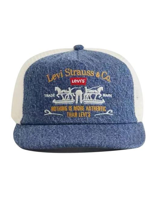 Levi's Accessoires ,Blauw ,Caps in het Blue