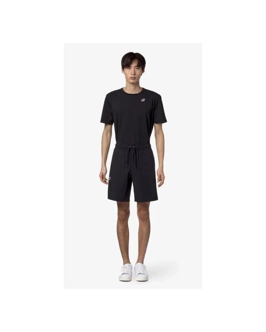 K-Way Black Casual Shorts for men
