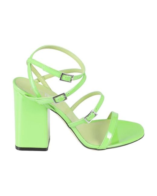 Paris Texas Green High Heel Sandals