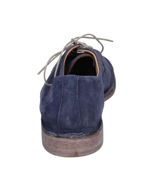 Moma Blue Laced Shoes