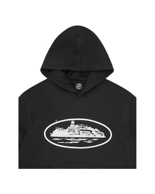 corteiz Black Hoodies for men