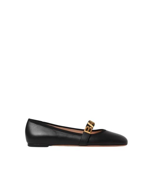 Bally Black Ballerina Shoes