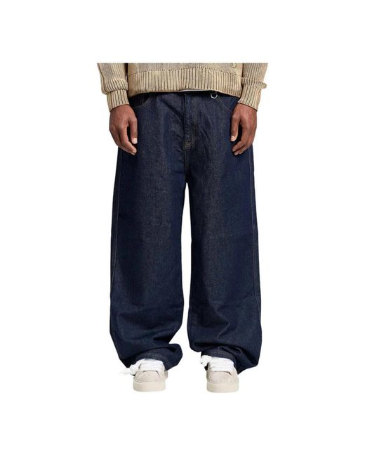 RETERNITY Blue Loose-Fit Jeans for men