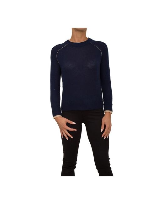 Nenette Blue Blauer kaschmir pullover langarm