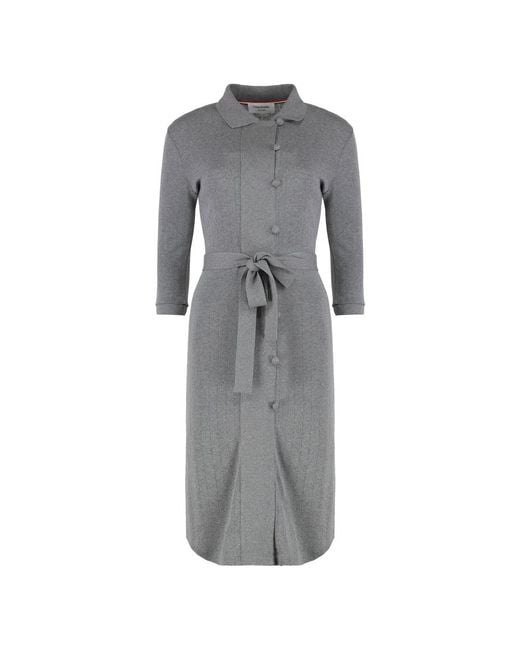 Thom Browne Gray Knitted Dresses